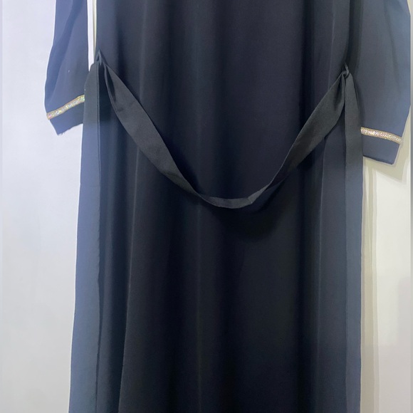 Girls Abaya kaftan dress duster with zipper - Picture 3 of 8